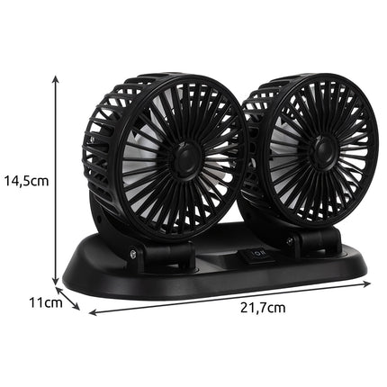 Xtrobb 23222 Double ventilateur de voiture