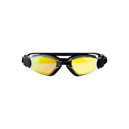 Gelbe Racing-Schwimmbrille, Antibeschlag, UV-Schutz