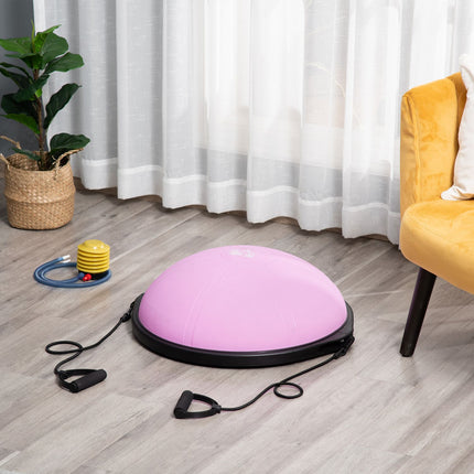 Yoga Halbmond Balance Trainer mit Seil, helllila, Ø 64cm