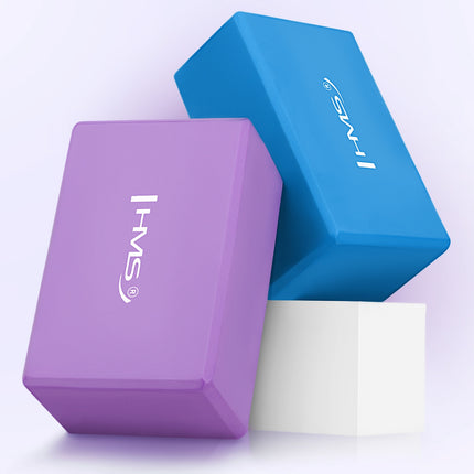 Bloc de yoga, bleu, mousse, léger, antidérapant