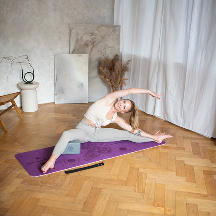 Yoga-Block, Grau, Stützschaumstoff