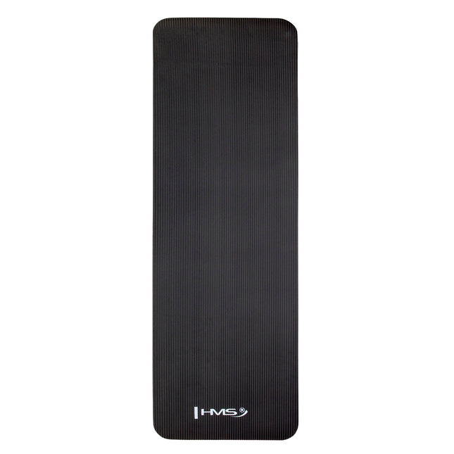 Tapis de yoga antidérapant, noir, épaisseur 12  mm