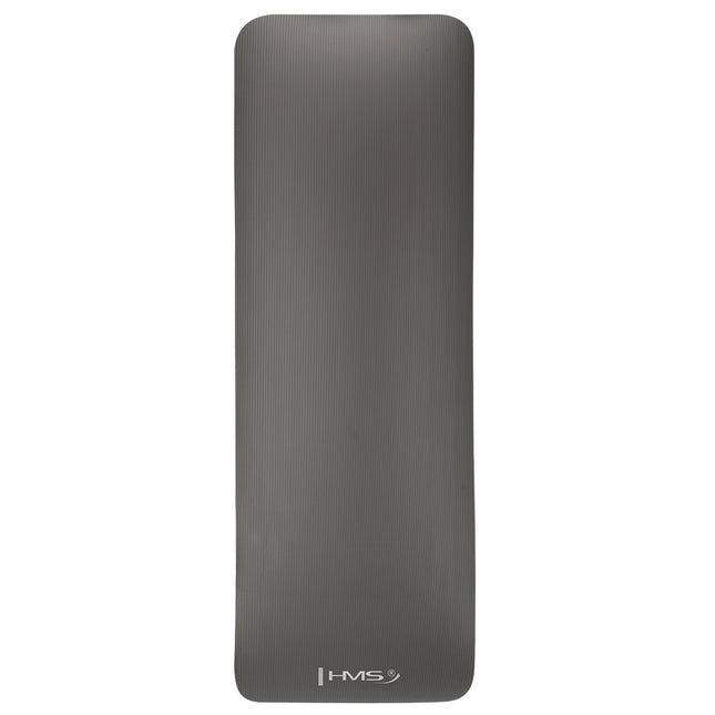 Tapis de yoga antidérapant, gris, épaisseur 6 mm