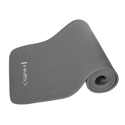 Tapis de yoga antidérapant, gris, épaisseur 6 mm