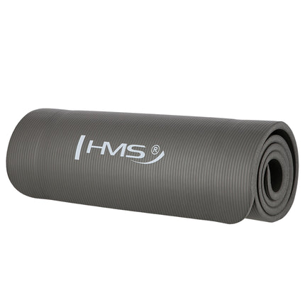 Tapis de yoga antidérapant, gris, épaisseur 6 mm