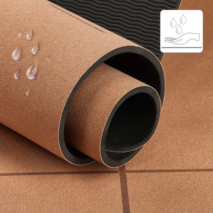 Tapis de yoga en liège TPE - antidérapant et écologique