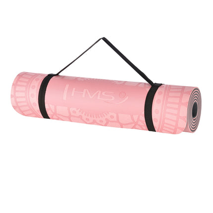 Yogamatte TPE, Hellrosa, Rutschfest, 10mm
