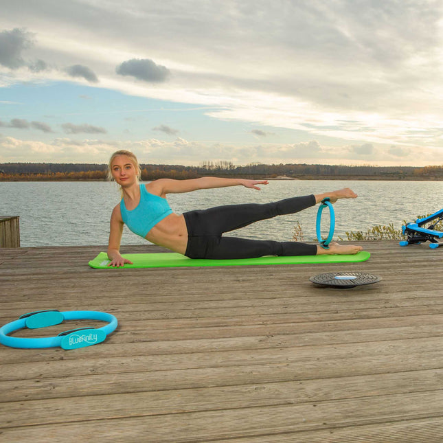 Tapis de yoga de 1 cm d'épaisseur de couleur unie