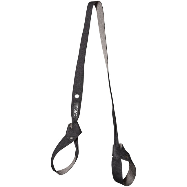 Yogamatte Solid Tragegurt Schwarz/Grau