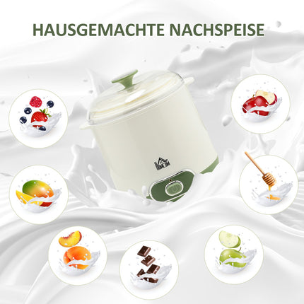 Joghurtbereiter, 1,5L Fassungsvermögen, BPA-frei, 20W Leistung
