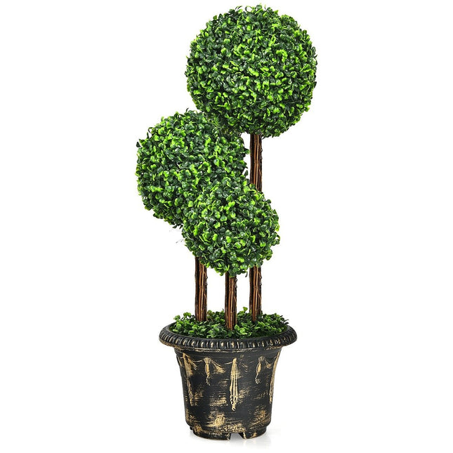 Kunstbaum künstliche Grünpflanzen Kunstpflanze 30 x 30 x 91 cm grün