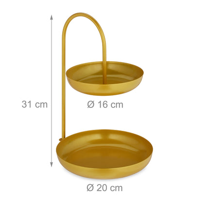 étagère à 2 étages pour les fruits