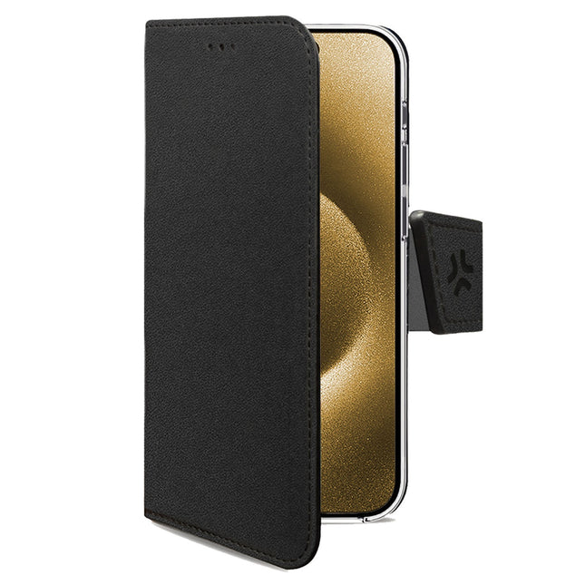 iPhone 17 Pro Max Brieftaschen-Hülle, Schwarz, Öko-Leder