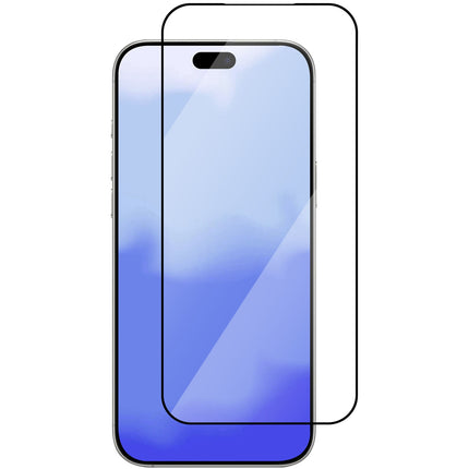 iPhone 17 Pro Displayschutzfolie aus gehärtetem Glas, Schwarz