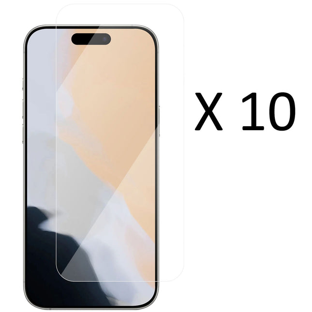 iPhone 17 Displayschutzfolie, Panzerglas, 10er-Pack
