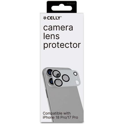 Protection d'objectif pour iPhone 18/17 Pro – Argent