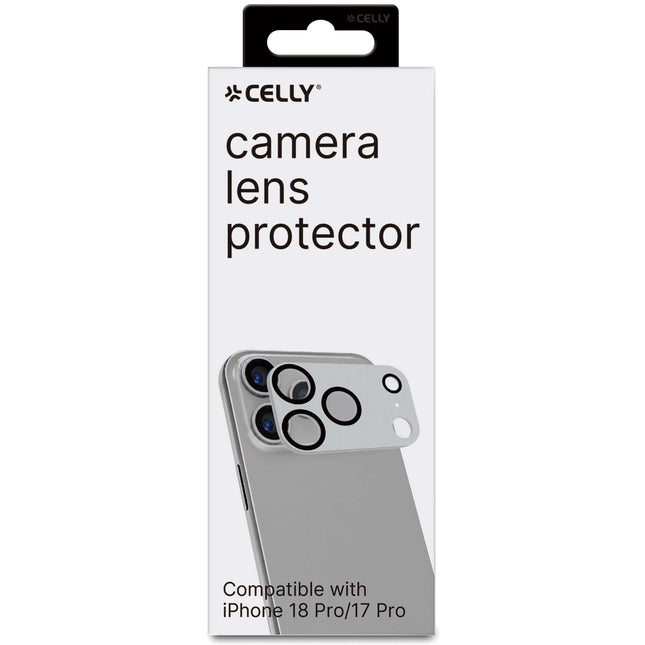 Protection d'objectif pour iPhone 18/17 Pro – Argent