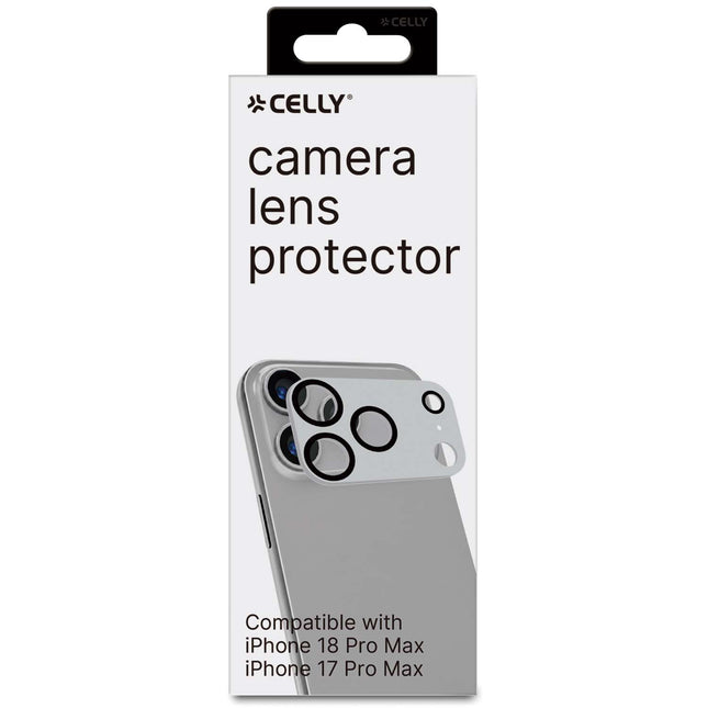 Protection d'objectif pour iPhone 18/17 Pro Max – Argent