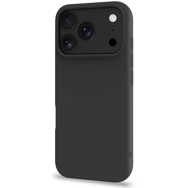 iPhone 18/17 Pro Soft Rubber Case – Schwarz, Seidig Mattiert