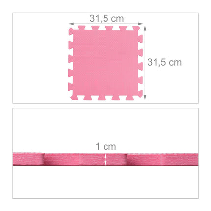 tapis puzzle avec 25 pièces et bordure