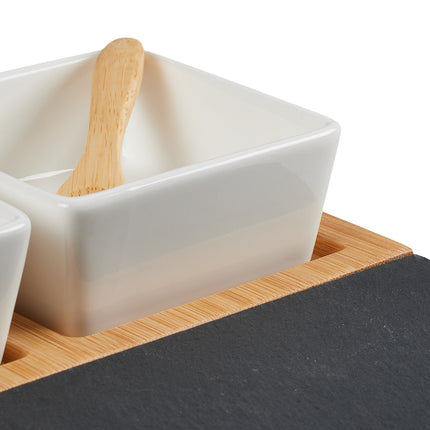bols de service en 8 parties avec plateau