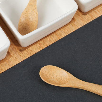 bols de service en 8 parties avec plateau