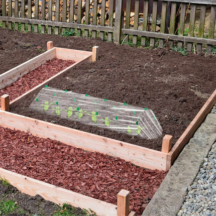 ensemble de 12 arches tunnel avec clips pour plantes