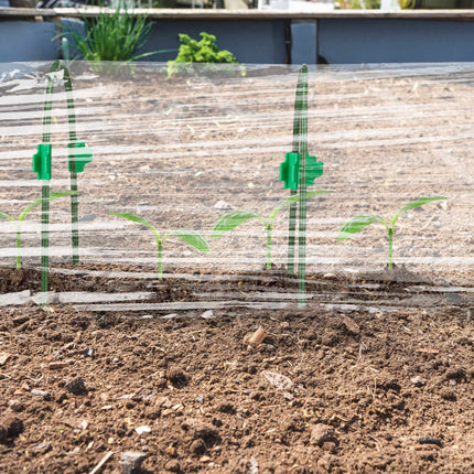 ensemble de 12 arches tunnel avec clips pour plantes