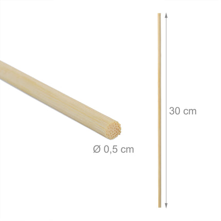 lot de 200 bâtons de bambou 30 cm