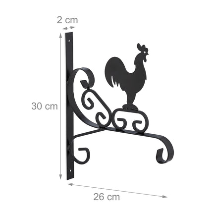 lot de 2 porte-fleurs coq