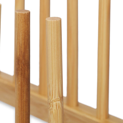 ensemble de 2 supports à assiettes en bambou