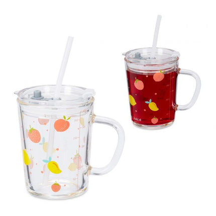 lot de 2 verres pour enfants à motifs de fruits