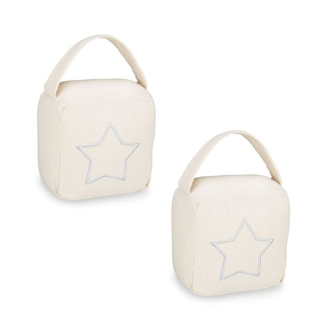 lot de 2 butées de porte avec motif étoile
