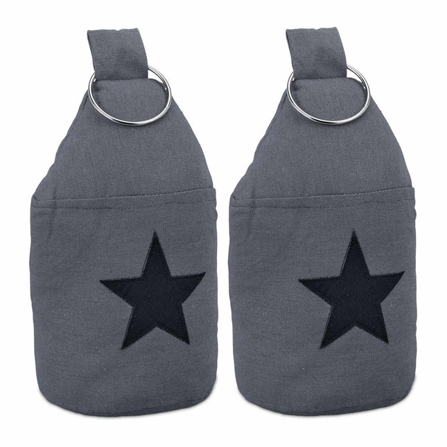 lot de 2 butées de porte avec motif étoile