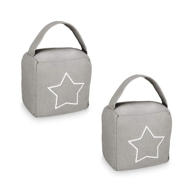 lot de 2 butées de porte avec motif étoile