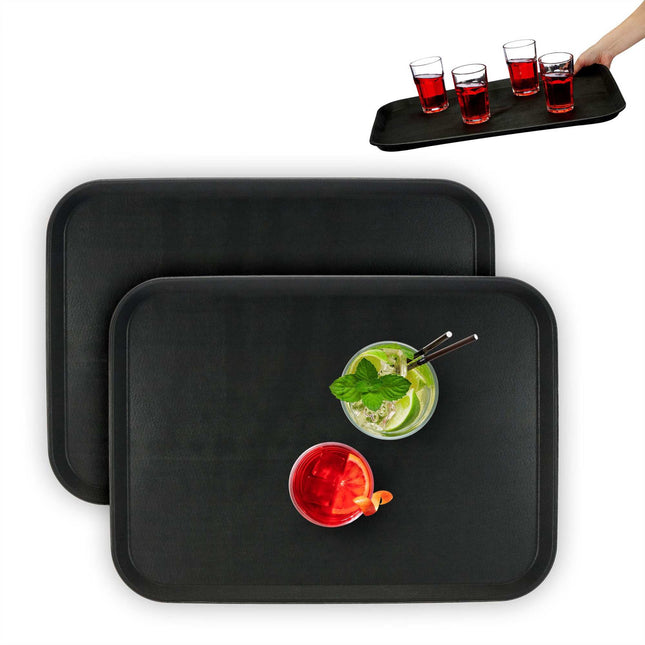 2er-Set Serviertabletts 56 x 41 cm