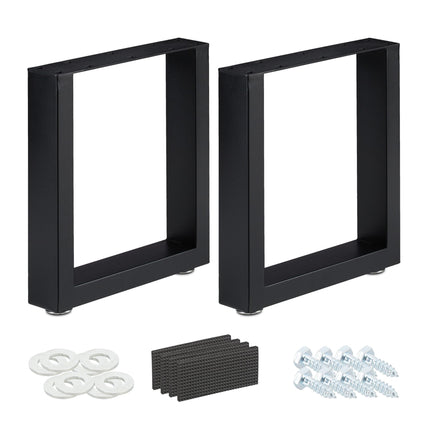lot de 2 chemins de table noirs