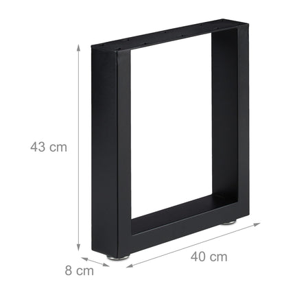 lot de 2 chemins de table noirs