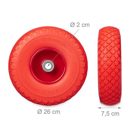 jeu de 2 roues de brouette 3.00-4