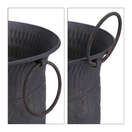 ensemble de 3 pots de fleurs anciens