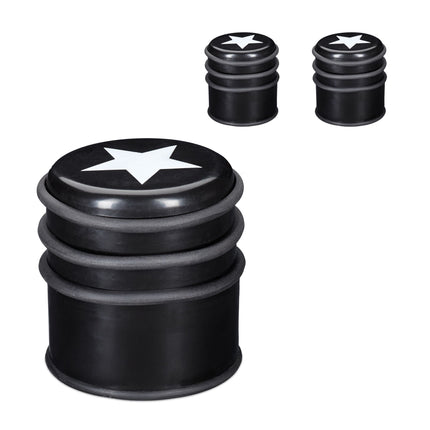 lot de 3 butées de porte avec motif étoile