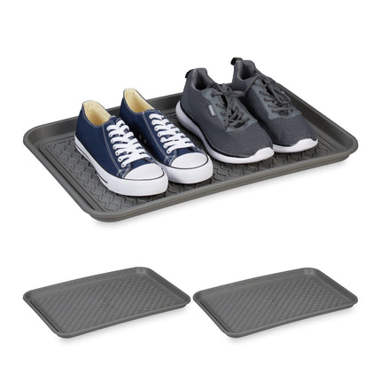lot de 3 bacs égouttoirs pour chaussures 60 x 40 cm