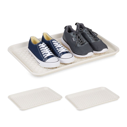 3er Set Schuhabtropfschalen 60 x 40 cm