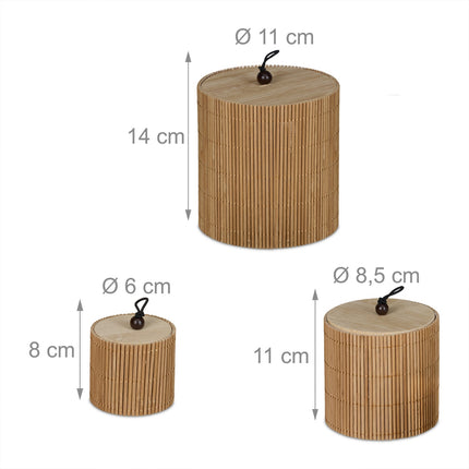 ensemble de 3 boîtes de rangement avec couvercles