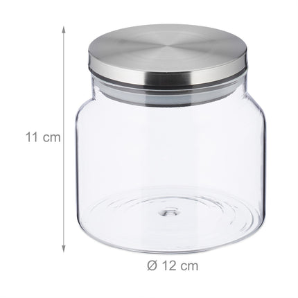 3er-Set Vorratsgläser mit Deckel 850 ml