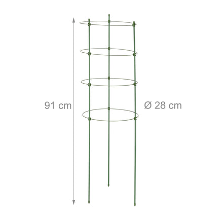 3er Set Tomatentürme 91 cm