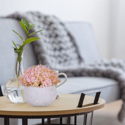 ensemble de 4 fleurs artificielles en pot