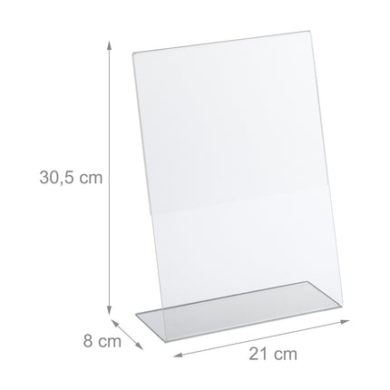 lot de 5 supports de table DIN A4