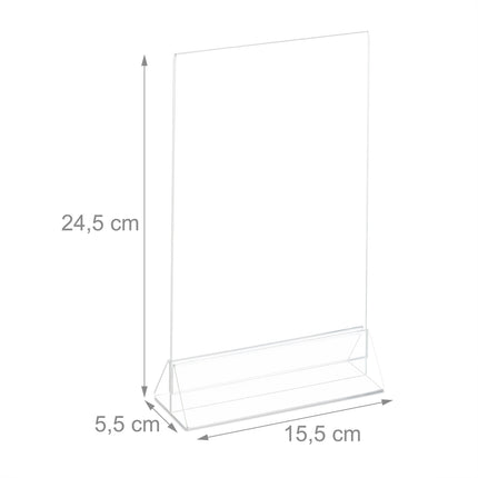 lot de 6 supports de table DIN A5