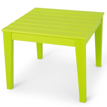 table carrée pour enfants, table de jeu résistante aux intempéries et durable, verte 64,5 cm x 64,5 cm